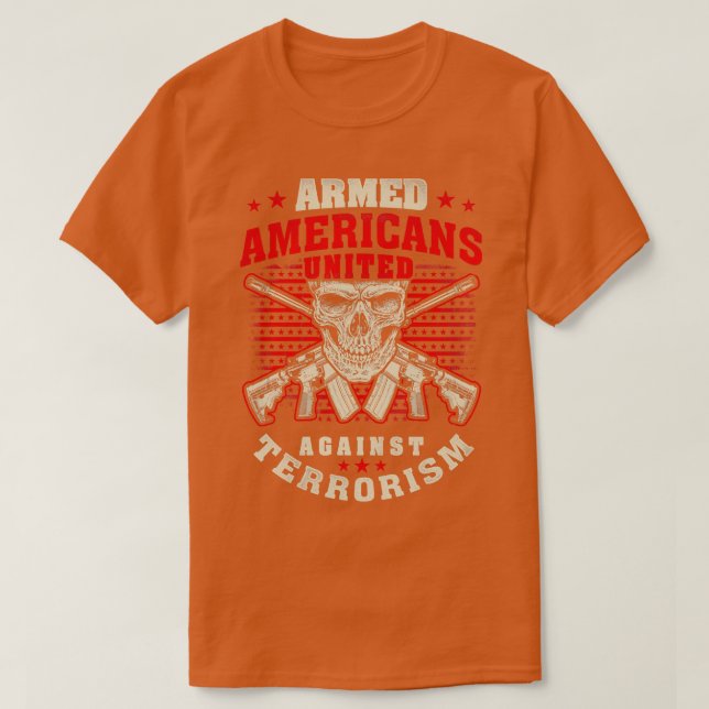 Beväpnade amerikaner United T Shirt (Design framsida)