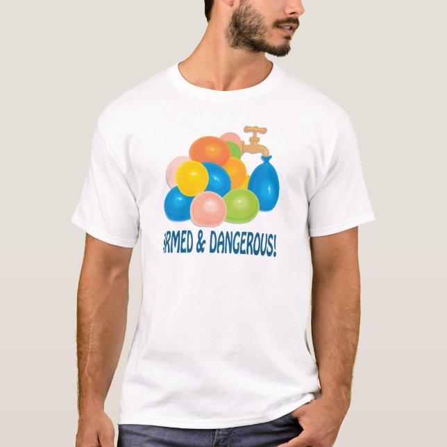 Beväpnat och farligt t-shirt (Framsida)