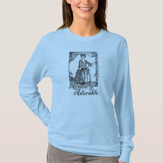 Beväpnat och förtjusande tee shirt