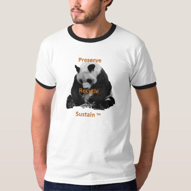 Bevara, återvinna, underhålla manar tee shirt (Framsida)