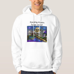 Bevara Austin Texas konstig Hoodie
