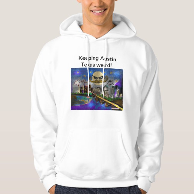 Bevara Austin Texas konstig Hoodie (Framsida)