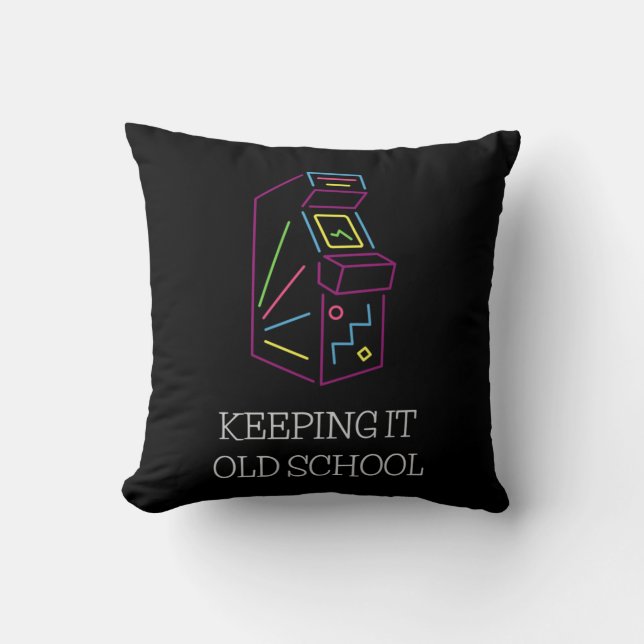 Bevara den Old school - Arcade-skåp Kudde (Framsida)