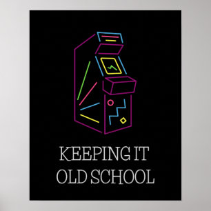 Bevara den Old school - Arcade-skåp Poster