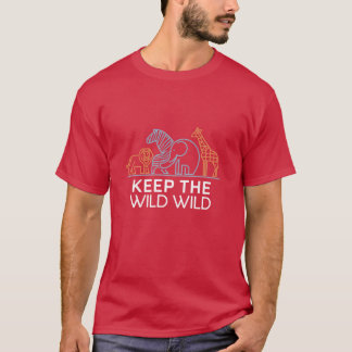 Bevara den vilda djurskyddsfamiljen t shirt