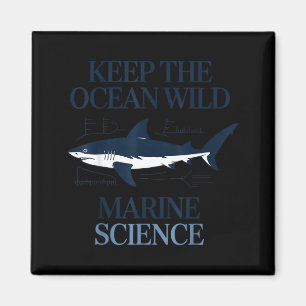 Bevara det vilda havet marin vetenskap natur desig magnet