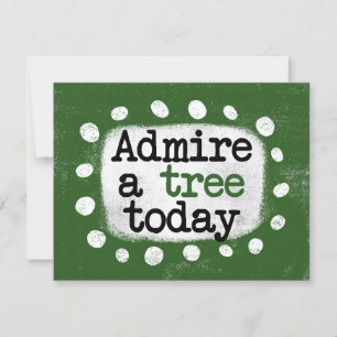 Bevara ett hälsningskort för dagens Träd Kort