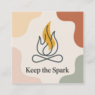 Bevara Gnistan Fyrkantigt Visitkort