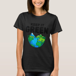 Bevara grön jord dag planet miljövänlighet t shirt