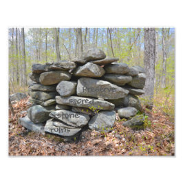 Bevara Helig Stone Ruins Fototryck