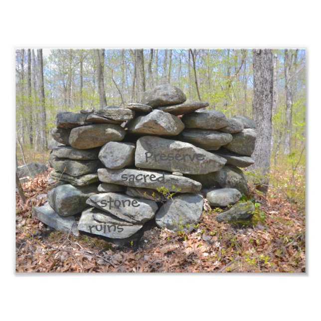 Bevara Helig Stone Ruins Fototryck (Framsidan)
