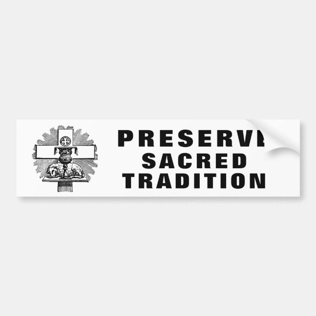 Bevara Helig traditionella katolska lamm på Altar Bildekal (Framsidan)