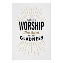 Bevara Herren med Gladness Art Print