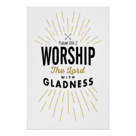 Bevara Herren med Gladness Art Print Perfect Poster