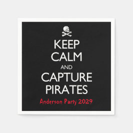 Bevara lugnet och fånga pirater Pappers servetter