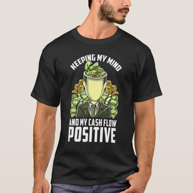 Bevara min mentala positiva Pengarar-flödeshandlin T Shirt (Framsida)