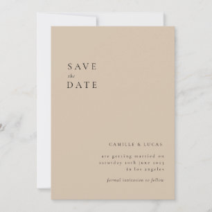 Bevara minimalistisk text och fotografi Spara datu Inbjudningar