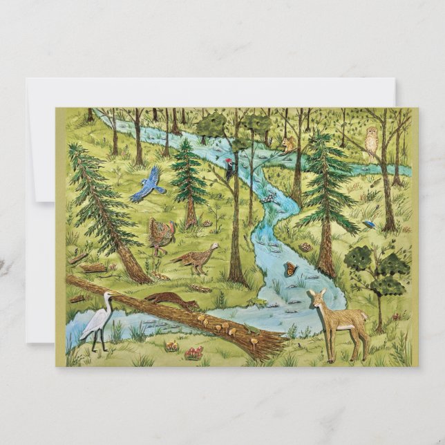 Bevara naturskyddskort julkort (Framsida)