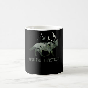 Bevara och skydda nationalparkens Varg Kaffemugg
