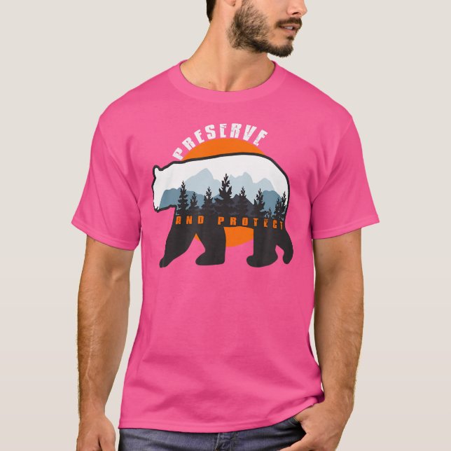 Bevara och skydda - Spara vår nationella Parker Bl T Shirt (Framsida)