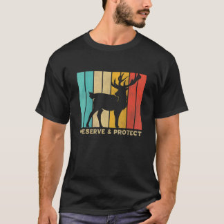 Bevara och skydda Vintagens nationalpark Hjort för T Shirt