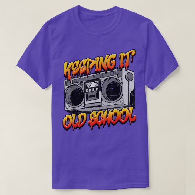 Bevara Old school Retro Music Boombox T Shirt (Design framsida)