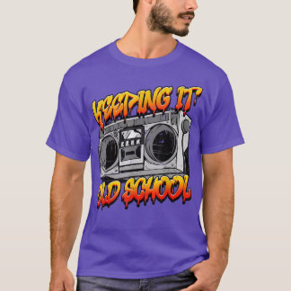 Bevara Old school Retro Music Boombox T Shirt