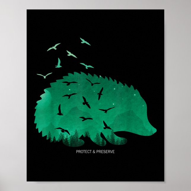 Bevara &stämpel; skydda miljöskyddskylen poster (Framsidan)