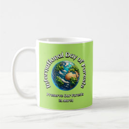 Bevara våra skogar. Internationell-skogsdagen Kaffemugg