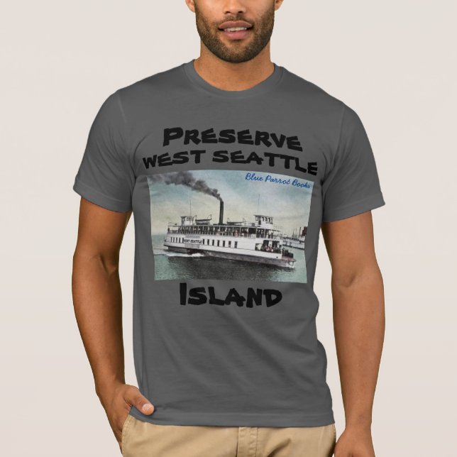 Bevara Väster Seattle Island T-Shirt Ferry (Framsida)