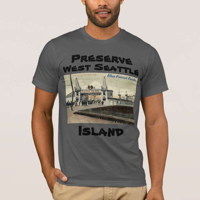 Bevara Väster Seattle Island T-Shirt Luna Park (Framsida)