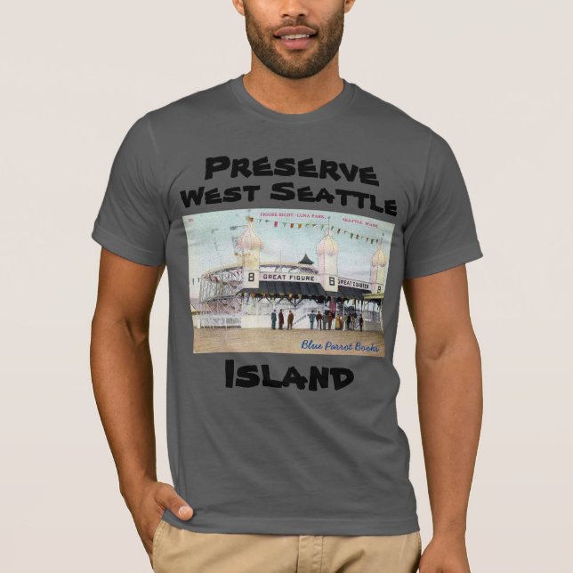 Bevara Väster Seattle Island Underbara Figur 8 T Shirt (Framsida)