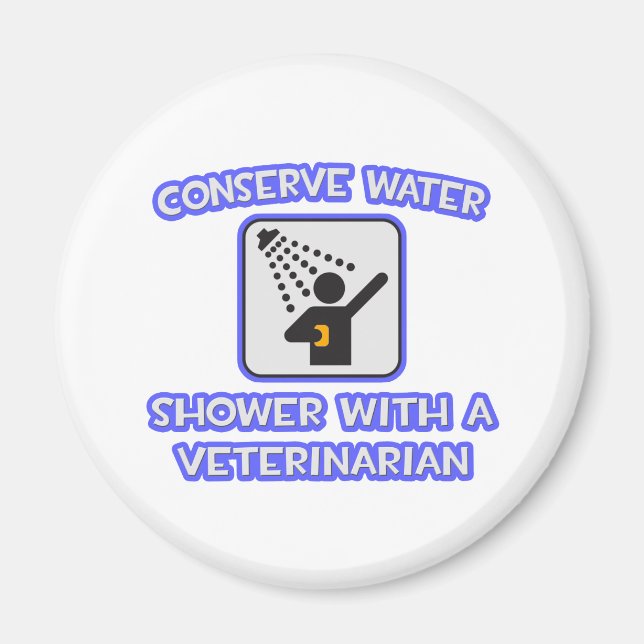 Bevara Vatten ... Dusch med veterinär Magnet (Framsidan)