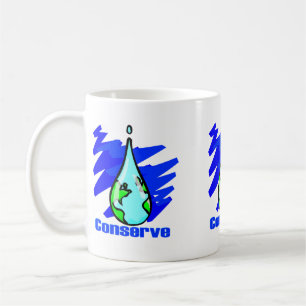 Bevara Vatten Earth Vatten Drop Kaffemugg