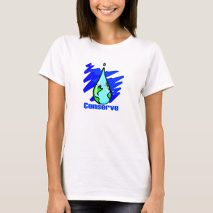 Bevara Vatten Earth vatten droppe T Shirt