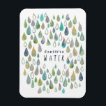 BEVARA VATTEN Protect Planet Spara Earth Kitchen Magnet<br><div class="desc">Kolla in den här meningsfulla konsten,  hand som jag gjort åt dig! Du kan gärna lägga till en egen text eller ändra färg. Besök min butik för mer!</div>