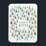 BEVARA VATTEN Protect Planet Spara Earth Kitchen Magnet<br><div class="desc">Kolla in den här meningsfulla konsten,  hand som jag gjort åt dig! Du kan gärna lägga till en egen text eller ändra färg. Besök min butik för mer!</div>