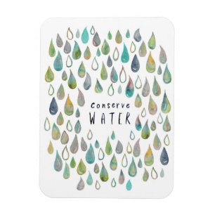 BEVARA VATTEN Protect Planet Spara Earth Kitchen Magnet