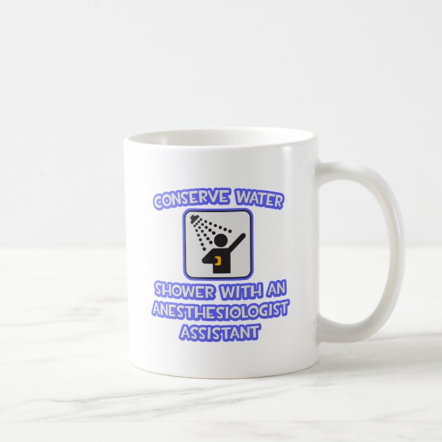 Bevara Vatten. Stötfångare med anestesiologer Kaffemugg (Höger)