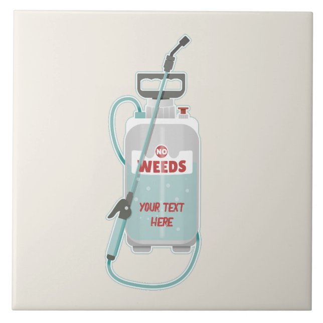 Bevarande av besprutningsträdgårdar i ogräs kakelplatta (Framsidan)