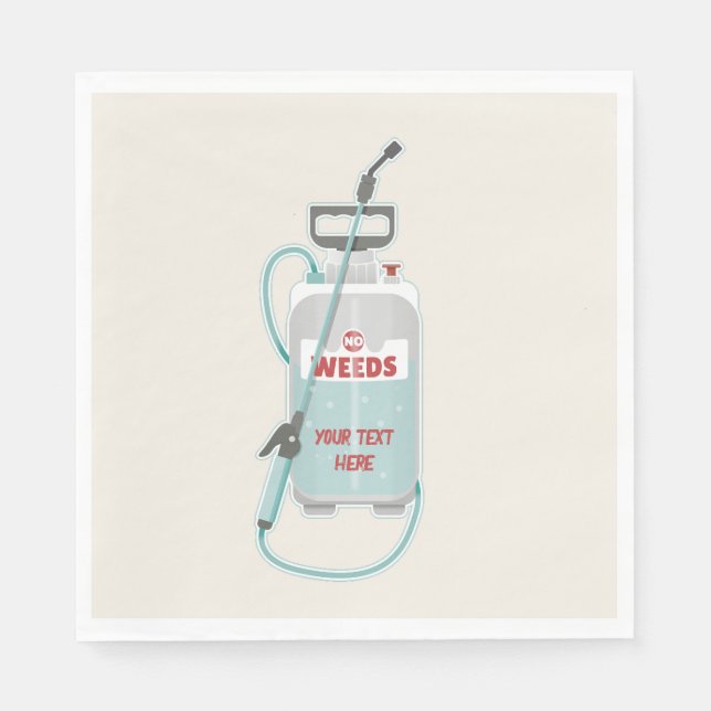 Bevarande av besprutningsträdgårdar i ogräs pappersservett (Framsidan)