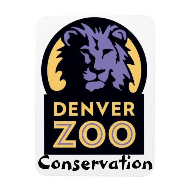 Bevarande av Denver Zoo Magnet (Vertikal)