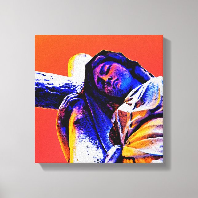 Bevarande av Faith Cemetery Art Canvastryck (Framsida)