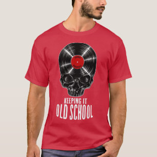 Bevarande av Old school vinylpostsamlare Vinta T Shirt