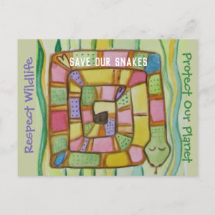 Bevarande av orm - Spara våra ormar Vykort