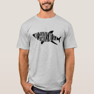 Bevarande av svart haj t shirt