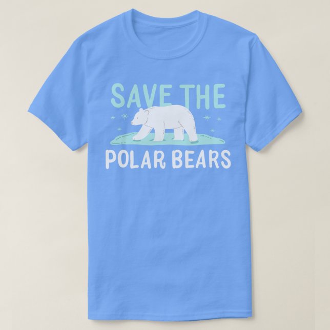 Bevarande av utrotningshotade polar t shirt (Design framsida)