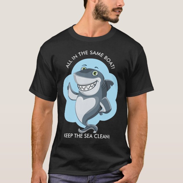 Bevarandehaj säger: t shirt (Framsida)