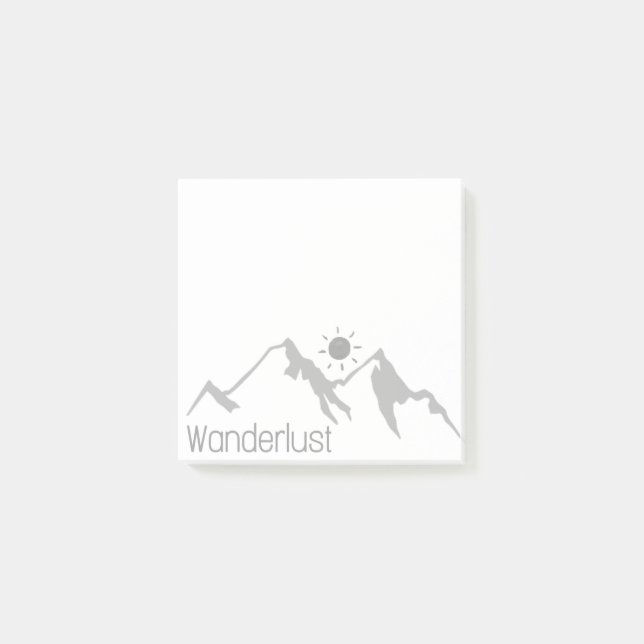 Bevarar naturbergen och sol lägger den post-it block (Framsida)