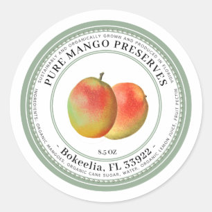 Bevarar Vintagen Etikett USDA Mango Illustration